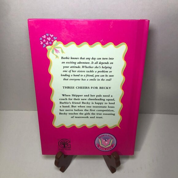 Vintage 1998 Barbie Book- Three Cheers For Becky 90's Kid's Hardcover - Picture 2 of 9